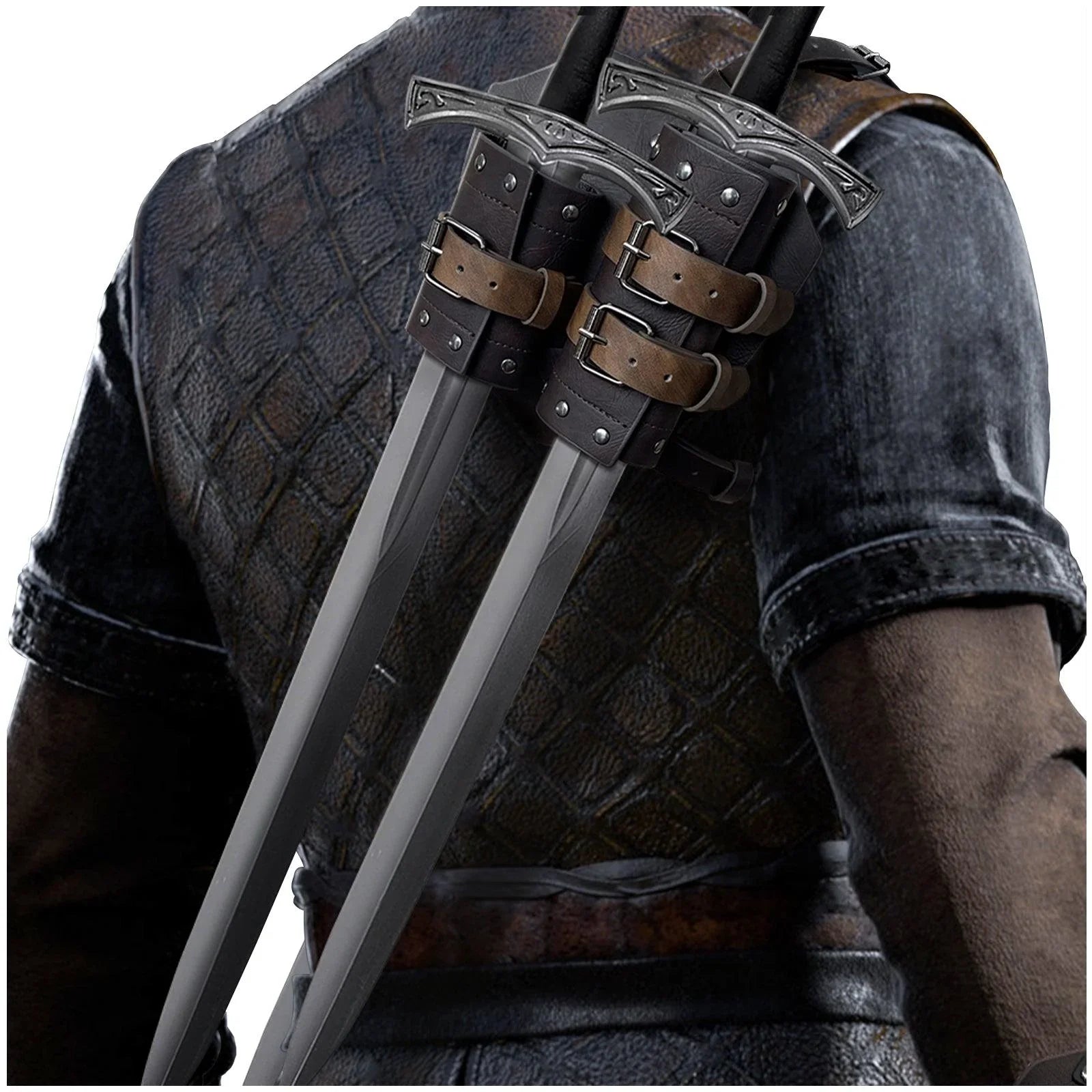 Mercenary Double Back Sword Frog